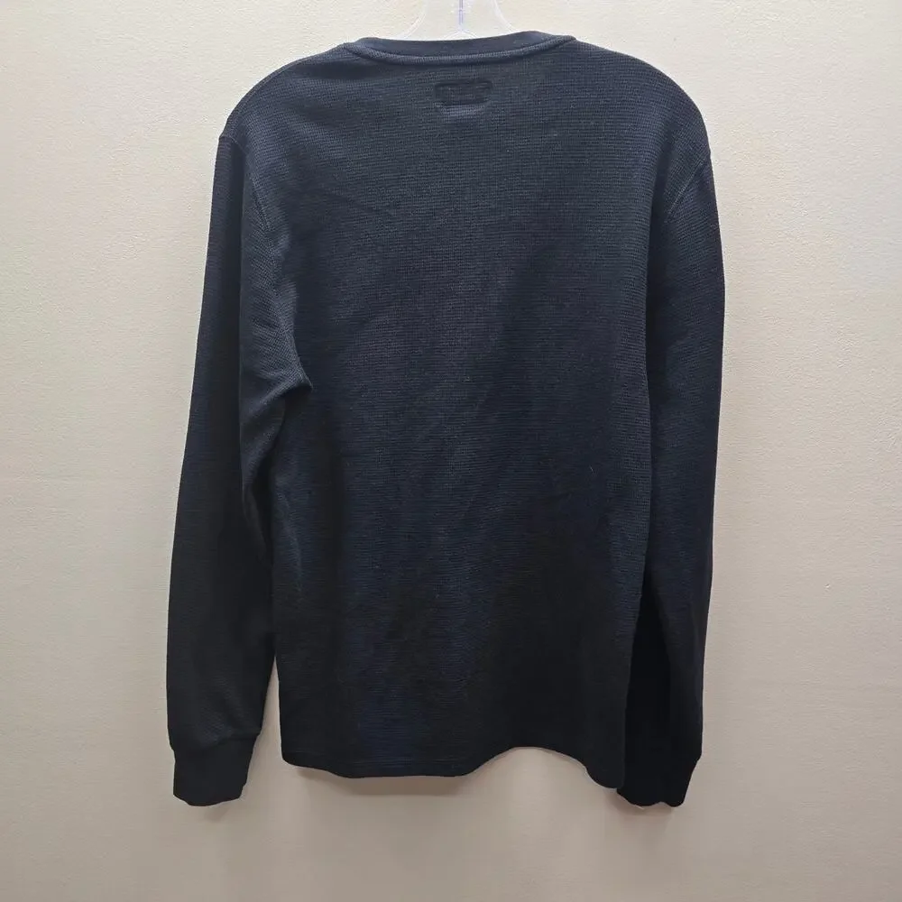 Polo Ralph Lauren Bear Waffle-Knit Thermal Long-Sleeve T-Shirt Black Size Medium